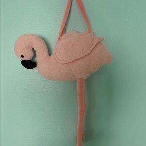 Pink Flamingo Plush Bag